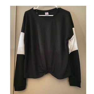 5/30 Waffle knit gathered front top size xxxl 3x